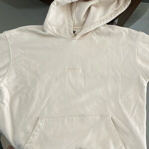 New Balance cream terry hoodie